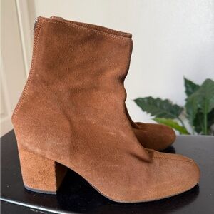 Free People Brown Suede Ankle Boots